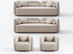 Beige / 4 Pc. 2 Sofas, 2 Chairs