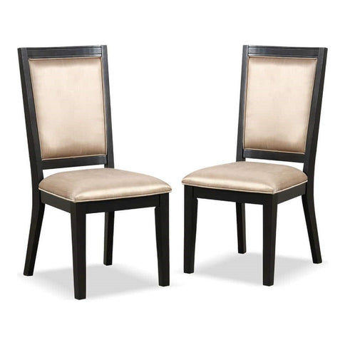 Dining Chairs With Accent Trim (Set of 2) - Espresso