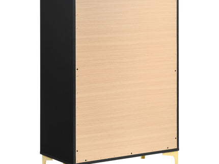 Lexie - 5 Drawer Rectangular Chest - Black