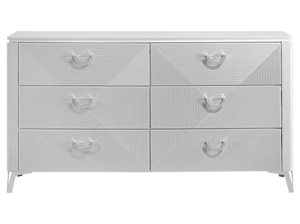 Buckley - 6 Drawer Dresser - Gloss White