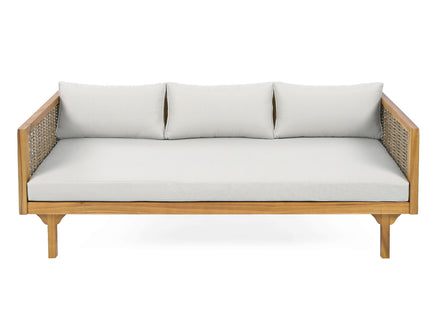 Claremont - 3 Seater Daybed Teak Acacia Wood Water Resistant Cushions