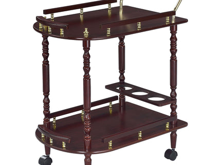 2 Shelf Serving Cart - Brown