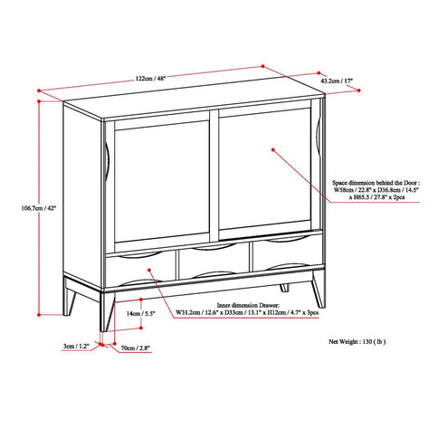 Harper - Handcrafted Medium Storage Cabinet