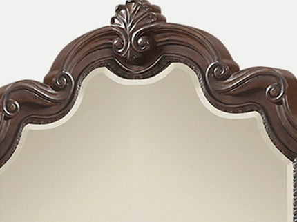 Ornate Mirror - Mahogany