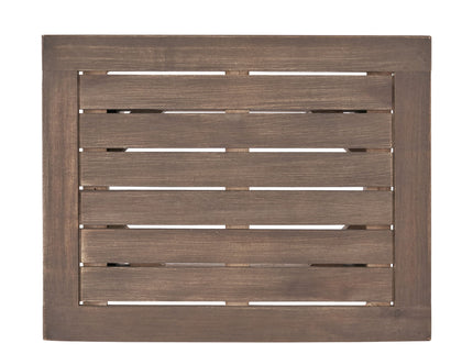 Kinesis - Outdoor Side Table With Slatted Top And Wood Frame