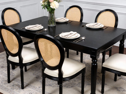 French Country Dining Chairs With Round Back (Set of 2)
