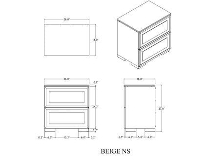Ciara - King 5 Piece Bedroom Set With LED Lighting, Clean Lines And Upholstered Mirror - Beige