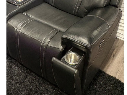 Gary - Power Reclining Loveseat With Cooler In Center Console - Black