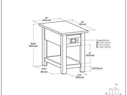 Monroe - Handcrafted Side Table