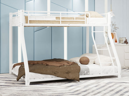 Twin Over Full Bunk Bed - White