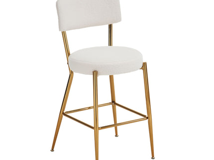 Modern Teddy Fabric Upholstered Bar Stools