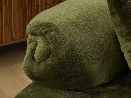Modern Curved Sofa With Pillows