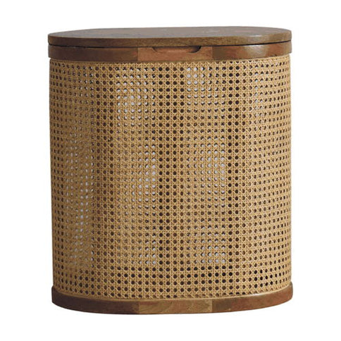 Larissa - Lid Up, Storage Stool - Oak
