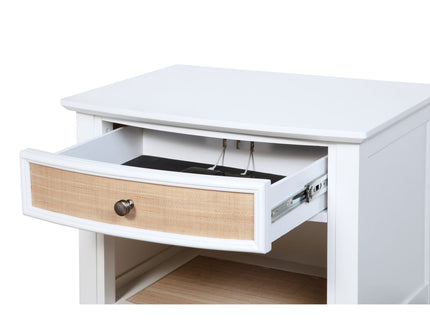 Talia - 1 Drawer Nightstand - White