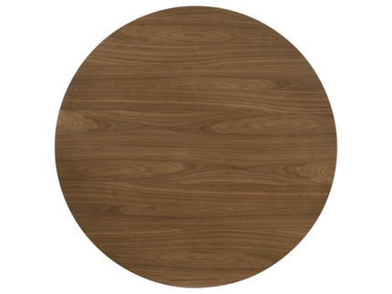 Delmon - Round Dining Table - Dark Walnut