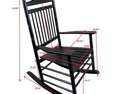Balcony Porch Adult Rocking Chair - Wood