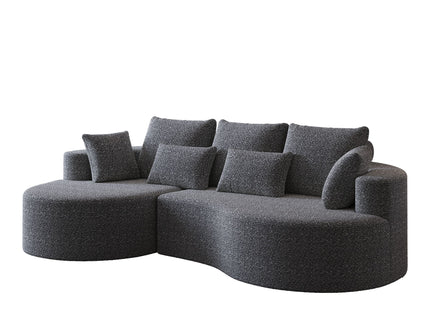 Curved Oversized Sectional Sofa With Extra Deep Seat