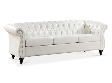 Rolled Arm Chesterfield 3 Seater Sofa