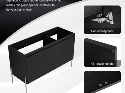 Freestanding Bathroom Vanity & Soft Close Cabinet Doors