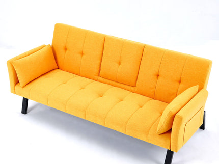 Sofa Bed With Foldable Design And Cup Holder