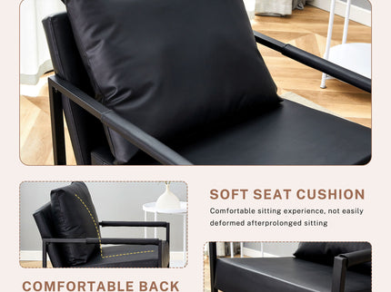 Classic And Metal Frame Sofa, Ergonomically Designed, A Perfect Blend Of Modern And Industrial Styles