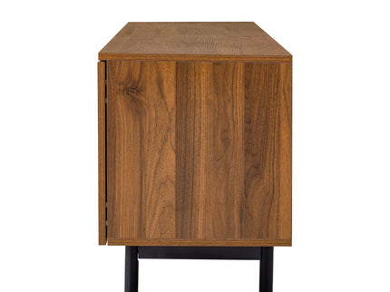 78" TV Stand For TVs Up To 85" Entertainment Center With Deep Drawers & Cable Management, Soft Closing Hinges - Walnut