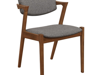 Modern Dining Chair And Zigzag Arm Design (Set of 2)