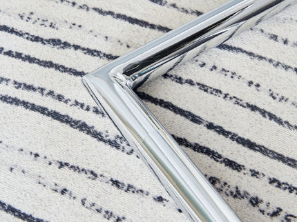 Modern Dining Chairs With Padded Seat, Metal Legs