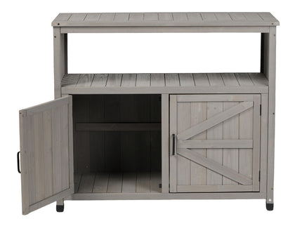 Patio Bar Table Set With Storage