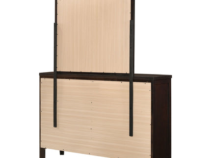 Lakewood - 6 Drawer Dresser With Mirror - Cappuccino