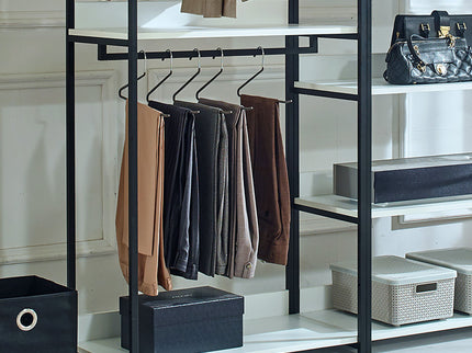 Fiona - Freestanding Walk-In Closet System - White - Wood