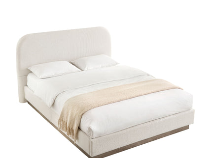 Linton - Upholstered Platform Bed With Curved Headboard