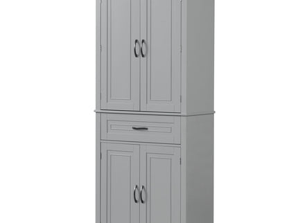 Bathroom Storage Cabinet With Doors And Drawer, Adjustable Shelf