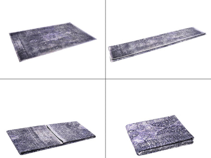 Maval - 3' X 5' Washable Area Rug - Anthracite