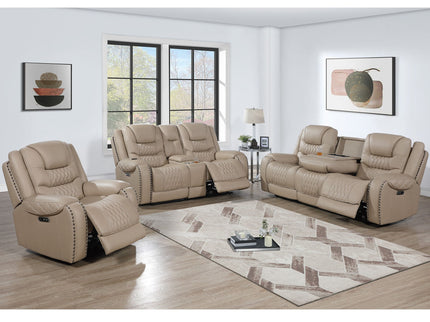Power Recliner Single Chair With USB Port Living Room Comfort Seating - Toffee