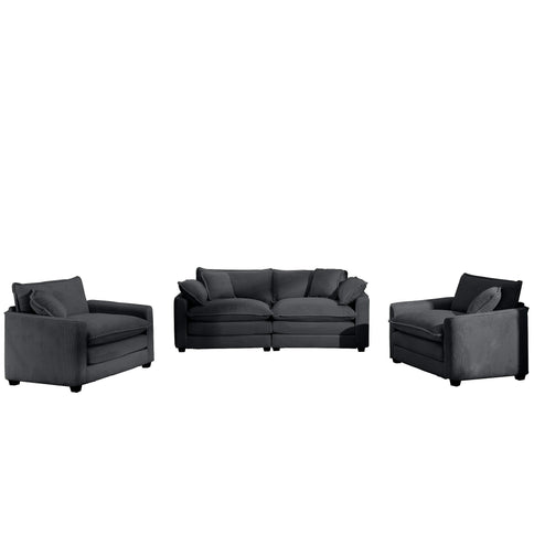 Elegant Oversized Sectional Sofa Set With Deep Seats And Flexible Layout