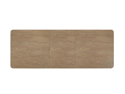 Double Pedestal Table Latte - Light Brown
