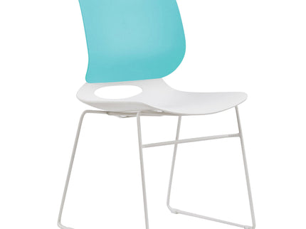 Ergonomic Backrest Stacking Chairs (Set of 4)
