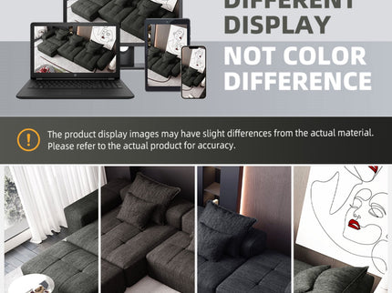 Modern Oversized Diy Combination, Modular Sectional Sofa With Pillows