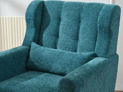 Modern Accent Chair Upholstered Foam Filled Living Room Chairs Comfy Reading Chair Mid-Century Modern Chair With Fabric Lounge Arm Chairs Armchair For Living Room Bedroom