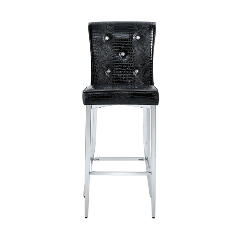 Bar Chairs & Crystal Clasp Design (Set of 2)