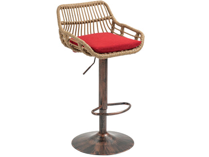 Modern Swivel Bar Stools Adjustable Counter Chairs With Footrest (Set of 2)