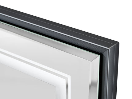 LED Bathroom Beveled Mirror, 3000 - 6000K Gradient Front And Backlit LED Mirror For Bathroom, 3 Colors Dimmable, Ip54 Enhanced Anti Fog
