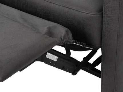 Alma - Contemporary Upholstered Loveseat Recliner - Slate