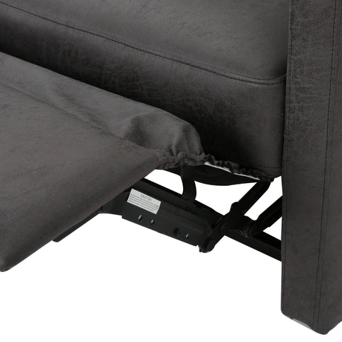 Alma - Contemporary Upholstered Loveseat Recliner - Slate