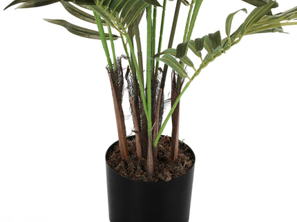 47" Tall, Artificial Plant, Areca Palm Tree, Indoor, Faux, Fake, Floor, Greenery, Potted, Real Touch, Decorative - Green / Black
