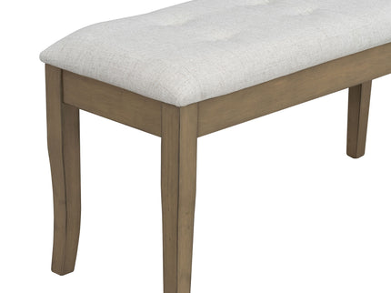 Dining Table Set With 4 Upholstered Chairs And Bench
