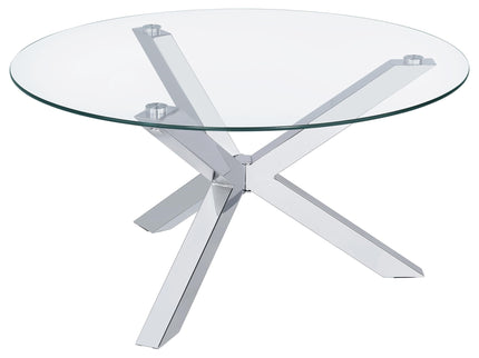 Round Top Coffee Table - Chrome