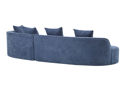 Elegant Curved Sectional Sofa With Full Foam Comfort