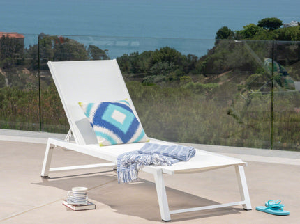 Myers - Chaise Lounge - White